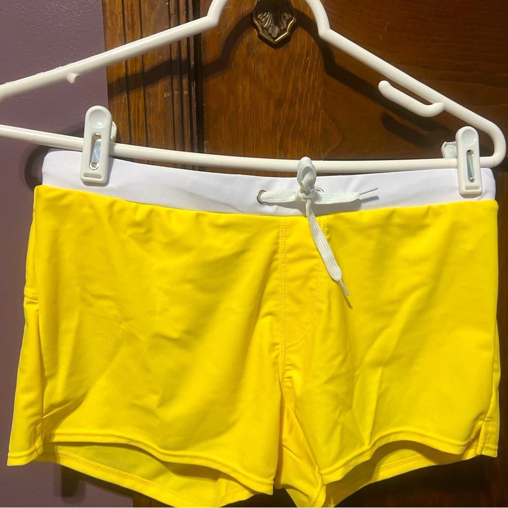 Men’s swim trunks.